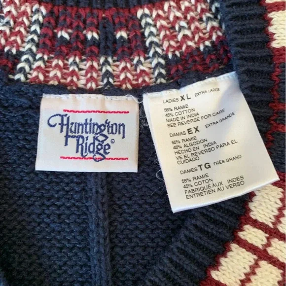 Huntington ridge sweater vest, vintage 90’s tennis sweater vest - Picture 7 of 8